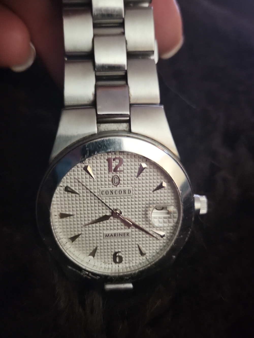 Concord Mariner Stainless Steel Men's/ Women's Watch - Silver White Dial